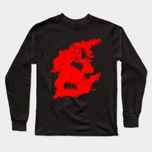 Liu Kang MK Ink (Red 2) Long Sleeve T-Shirt